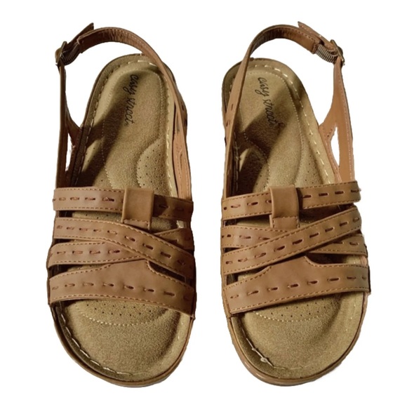 EASY STREET Kehlani Women's Tan Slingback Sandals 9.5 - Picture 12 of 12